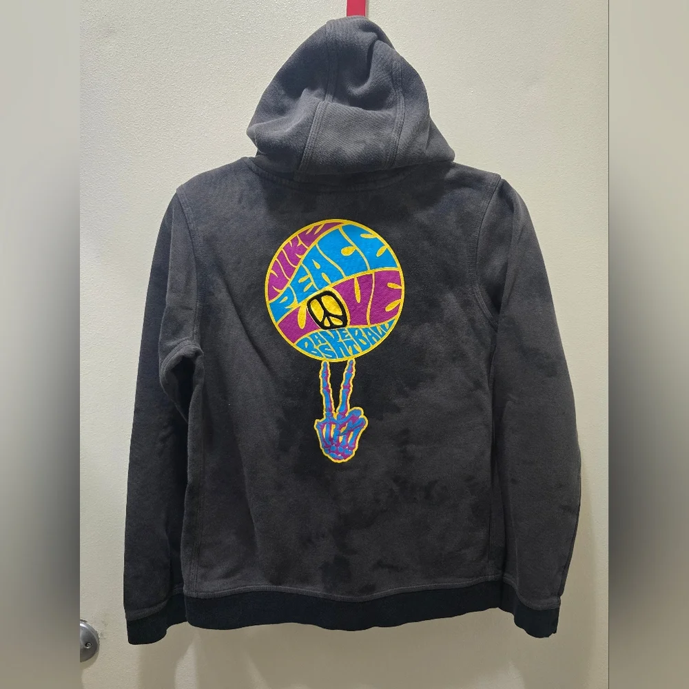 Nike Peace Love Basketball GRATEFUL DEAD Kids Black Hoodie